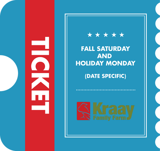 Fall Weekend 2025 (Saturdays/Holiday Mondays, one-day ticket)